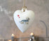 Dandie Dinmont Terrier Ceramic Heart Bauble